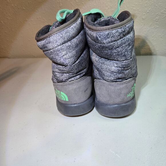 The North Face ThermoBall Lace Up Soft Shell Snow Boots‎ in Gray Women's Size 7 - Picture 2 of 7
